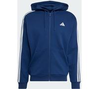 Essentials 3-Streifen French Terry Kapuzenjacke Team Navy Blue 2 / White S