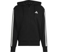 adidas Herren Essential Three Stripes French Terry Fullzip Hoodie, Black/White, XL