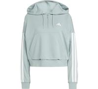 adidas Essentials 3-STRIPES French Terry Quarter-zip Hoodie wonder sage-white (AED6) S