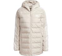 adidas ESSENTIALS 3-STRIPES LIGHT DOWN HOODED Damenparka, beige, größe M