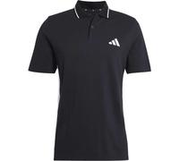 adidas Essentials Piqué 3 Stripes Poloshirt pechschwarz - S