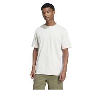 adidas Essentials Single Jersey T-Shirt 3 streifen kurzarm beige hell - M