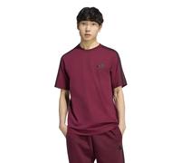adidas - Essentials Single Jersey Left Chest Branded Tee - T-Shirt, Gr. S, rot (TeamMaroon2/Black)