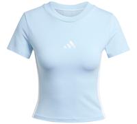 adidas Essentials 3 Stripes Slim Baby T-shirt glow blue-white (ACDZ) XL