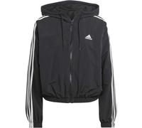 adidas ESSENTIALS 3-STRIPES WOVEN WINDBREAKER Damen Windjacke, schwarz, größe L
