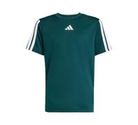 adidas TRAINING ESSENTIALS 3 STRIPES TEE Kindershirt, dunkelgrün, größe 128