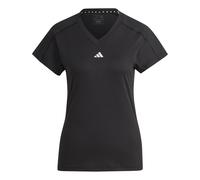 Train Essentials Minimal Branding V-Neck T-Shirt Damen-Black-XS