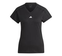 adidas Essentials AEROREADY Train Minimal Branding V-Neck T-Shirt Damen-Schwarz schwarz