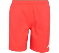 Badeshorts ADIDAS PERFORMANCE "SWIM KINDER", Jungen, Gr. 116, N-Gr, rot (lucid rot), Obermaterial: 100% Polyester, Badehosen Badeshorts (72946346-116) lucid rot