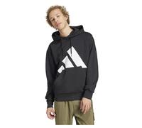 Adidas Kapuzenpullover Essentials Big Logo Fleece Schwarz/Weiß L