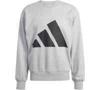 adidas Essentials Big Logo French Terry Sweatshirt Herren JE8952 - medium grey heather/black S