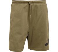 adidas Essentials Big Logo Single Jersey Sweatshorts Herren IN6184 - olive strata/black M/T