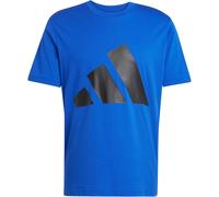 Adidas T-Shirt Essentials Big Logo – Herren, Rundhals, 100% Baumwolle – Gr. S Royal/Schwarz