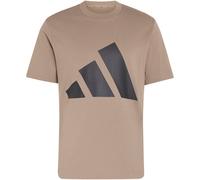 T-Shirt ADIDAS SPORTSWEAR "ESSENTIALS BIG LOGO", Herren, Gr. M, khaki six, schwarz, Obermaterial: 100% Baumwolle, normal, Rundhals, Shirts T-Shirt, klassische Silhouette, mit Rundhalsausschnitt (90680