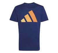 adidas Essentials Big Logo T-Shirt Kinder KD6047 blau / orange 152
