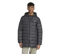 adidas Essentials CLIMAWARM 3-Stripes Light Down Kapuzenjacke schwarz reinweiß - M