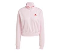 adidas Essentials Color Pop French Terry Crop Quarter-Zip Originals Jacke, Farbe Pink, Größe XXL