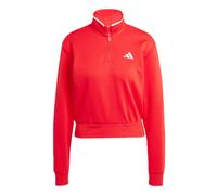 adidas Essentials Color Pop French Terry Crop Quarter-Zip Originals Jacke, Farbe Rot, Größe XL