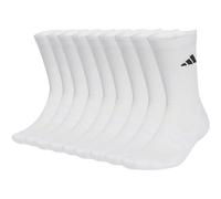 Adidas Essentials Cushioned Crew Sock 10Pp Socken, weiß L