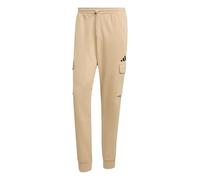 adidas Essentials Feelcozy Fleece Cargo Pant Golfhose für Herren, Warmer Sand/Schwarz, XL