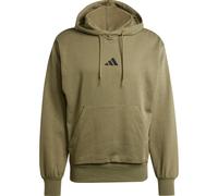 adidas Herren Essentials FEELCOZY Fleece Hoodie, Olive strata/Black, XL