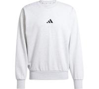 adidas Herren Essentials FEELCOZY Fleece Sweatshirt, Light Grey Heather/Black, XXL