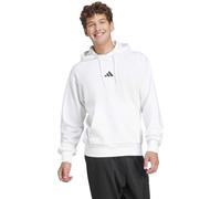 adidas Herren Essentials FEELCOZY Fleece Hoodie, White/Black, S