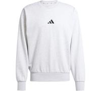 adidas Herren Essentials FEELCOZY Fleece Sweatshirt, Light Grey Heather/Black, XXL