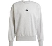 Sweatshirt ADIDAS SPORTSWEAR "ESSENTIALS FEELCOZY", Herren, Gr. 3XL, grau (medium grau heather, schwarz), Obermaterial: 70% Baumwolle, 30% Polyester, normal, Rundhals, angesetztes Bündchen, Sweatshirt