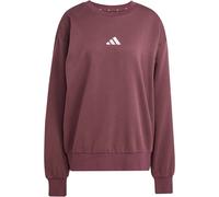 Sweatshirt ADIDAS SPORTSWEAR "M FEELCOZY SWT", Herren, Gr. S, rot (aurora ruby, weiß), Obermaterial: 70% Baumwolle, 30% Polyester, normal, Rundhals, Sweatshirts (79308345-S) aurora ruby, weiß