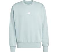 Sweatshirt ADIDAS SPORTSWEAR "ESSENTIALS FEELCOZY", Herren, Gr. M, wonder sage, weiß, Obermaterial: 70% Baumwolle, 30% Polyester, normal, Rundhals, angesetztes Bündchen, Sweatshirts Sweatshirt (206085
