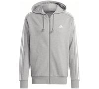 adidas Herren Essentials French Terry Kapuzenjacke, Medium Grey Heather/White, S