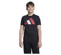 adidas - Kid's Bold Tee 160 - T-Shirt, Gr. 128, schwarz (Black/PureRuby/White)