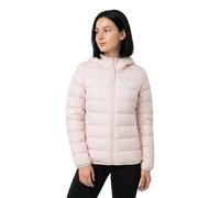 adidas Damen Essentials Light Down Hooded Jacket, sandy pink, XS