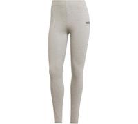 Adidas Damen Essentials LINEAR Cotton Leggings, Medium Grey Heather/Black, M