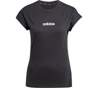 adidas Essentials Linear Baumwoll T-Shirt Damen JC8238 - black/white L