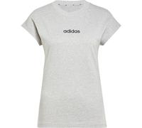 Adidas Women's Essentials LINEAR Cotton T-Shirt, medium Grey Heather/Black, XL
