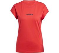 adidas ESSENTIALS LINEAR Damen T-Shirt, rot, größe XS