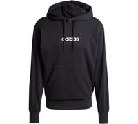 Adidas Men's Essentials LINEAR French Terry Hoodie, Black/White, L