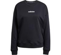 Adidas Women's Essentials LINEAR French Terry Sweatshirt, Black/White, XL