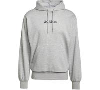 adidas Herren Fleece-Hoodie Essentials Linear – mittelgrau meliert/schwarz – S