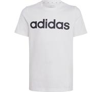 Adidas Essentials Linear Logo Cotton Kinder T-Shirt, weiß 128