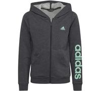 Adidas Essentials Linear Logo Kapuzenjacke Mädchen Kapuzensweater, grau 152