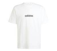 adidas Essentials Linear Single Jersey T-Shirt, Farbe Weiß, Größe XXS