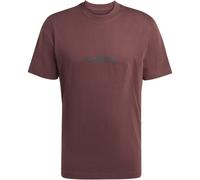 adidas Essentials Linear Single Jersey T-Shirt Herren JX5728 - shadow brown/black M