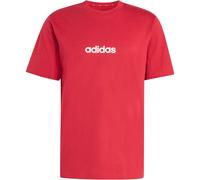 adidas Essentials Linear Single Jersey T-Shirt Herren KC0881 - active maroon/white S