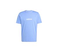 adidas Essentials Linear Single T-Shirt Herren - blau/weiß - 2XL