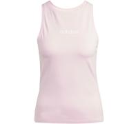 Tanktop ADIDAS SPORTSWEAR "W LIN SJ TK", Damen, Gr. S, pink (clear pink, weiß), Obermaterial: 93% Baumwolle, 7% Elasthan, sportlich, Rundhals, Tops (91967463-S) clear pink, weiß