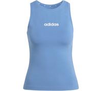 Adidas Essentials Linear Slim Cotton Damen Tanktop, blau S