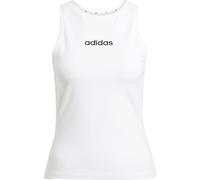 adidas Essentials Linear Slim Cotton Tank white-black (001A) 2XL